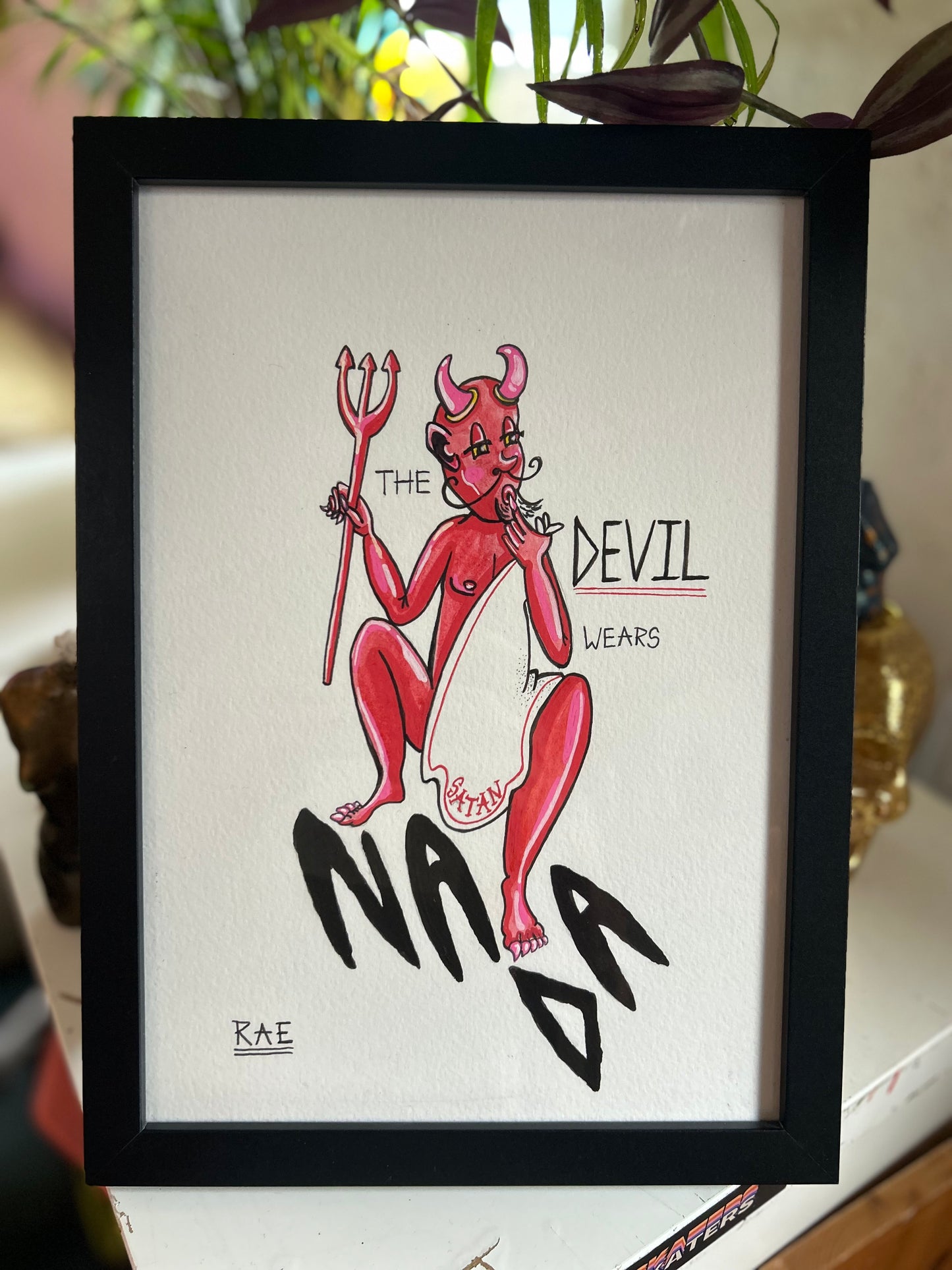 The Devil Wears Nada - Watercolour and Ink